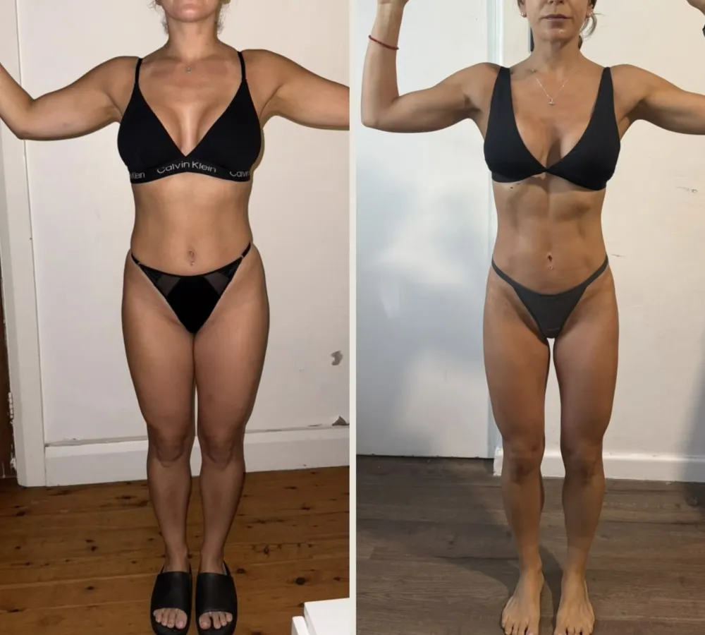 Antes y después: reducir grasa y sentirse mejor en su cuerpo.